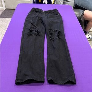 Black Distressed Jeans